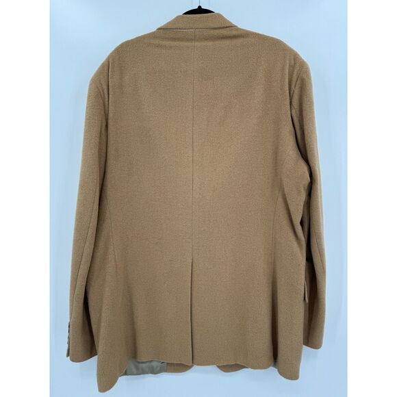 CLUB ROOM Vintage 100% Camel Hair Tan 2 Button Blazer Jacket Size 44L Long - Picture 7 of 8